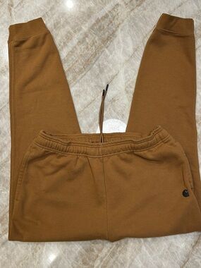 Carhartt Fleece Joggers Relaxed Fit Brown Mens L Workwear EUC